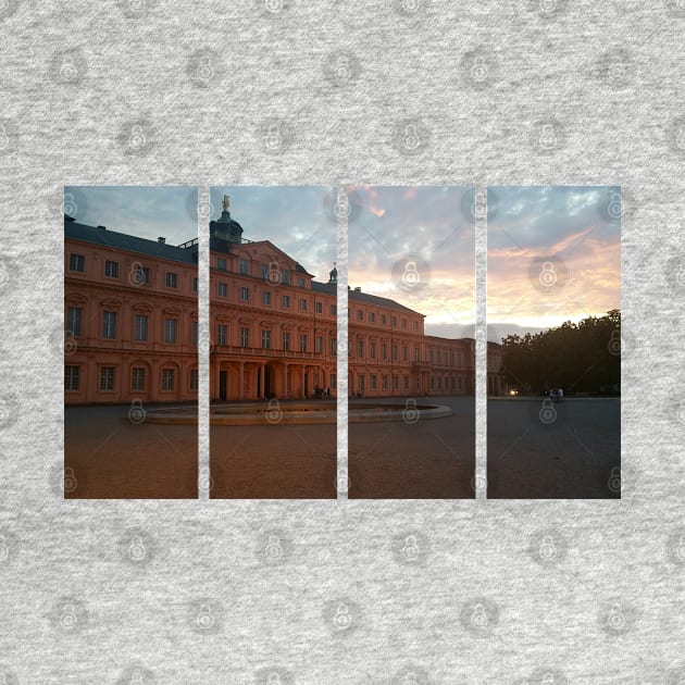 The Rastatt castle is also known as Residenzschloss Rastatt  in the Baden-Wurttemberg: it is a Baroque schloss. Shot at the sunset in a cloudy summer day. Germany by fabbroni-art